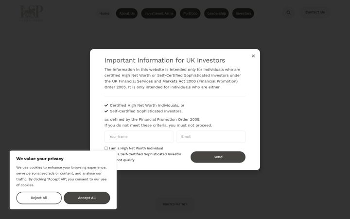 Screenshot of lspcapitalgroup.com