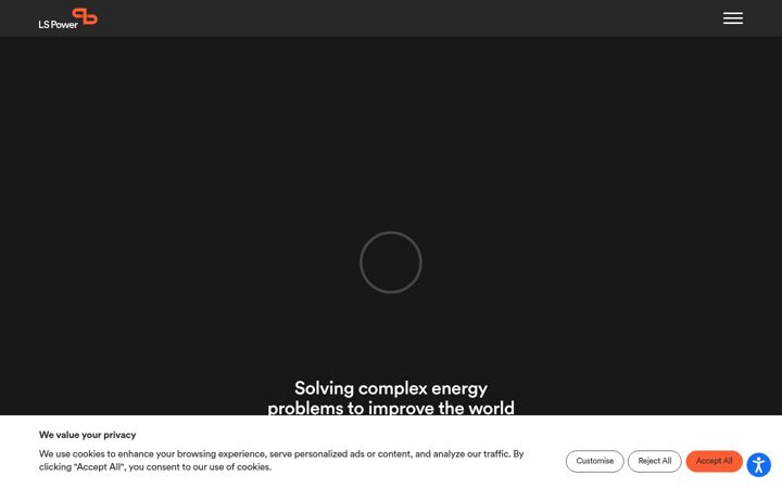 Screenshot of lspower.com