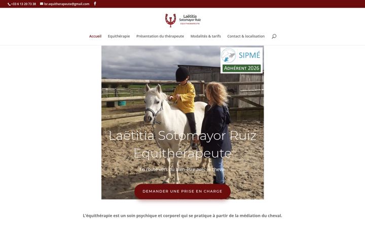 Screenshot of lsr-equitherapeute.fr