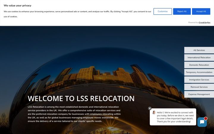 Screenshot of lssrelocation.com