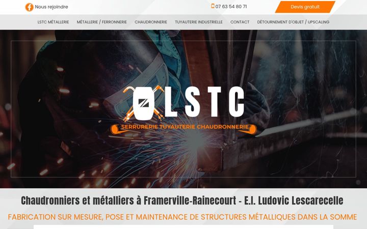 Screenshot of lstc-metallerie.fr
