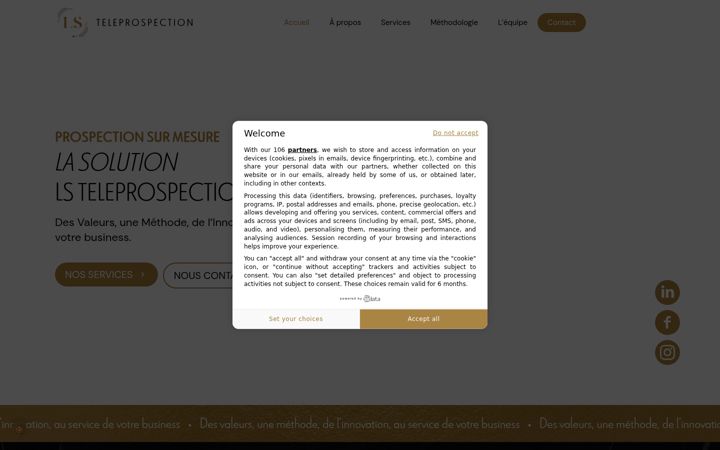 Screenshot of lsteleprospection.fr