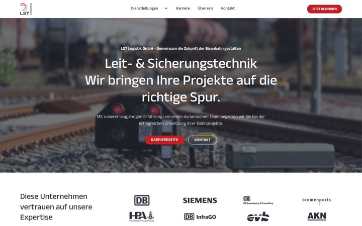 Screenshot of lstlogistik.de