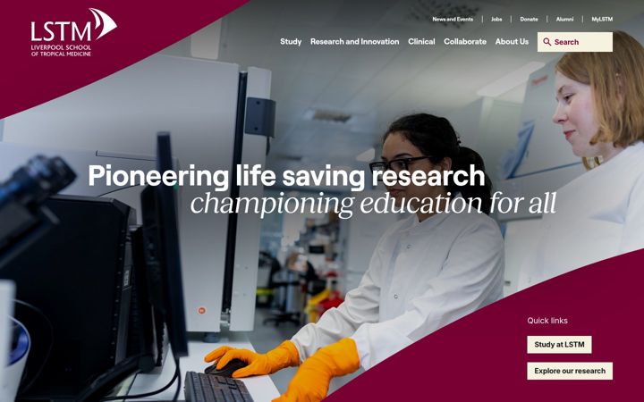 Screenshot of lstmed.ac.uk