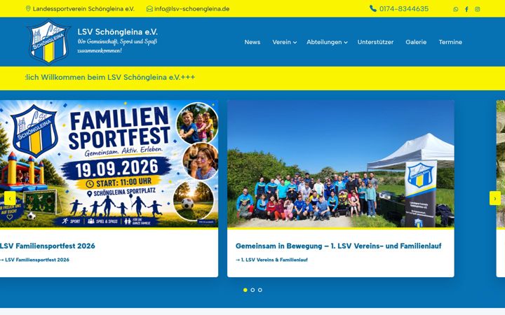 Screenshot of lsv-schoengleina.de