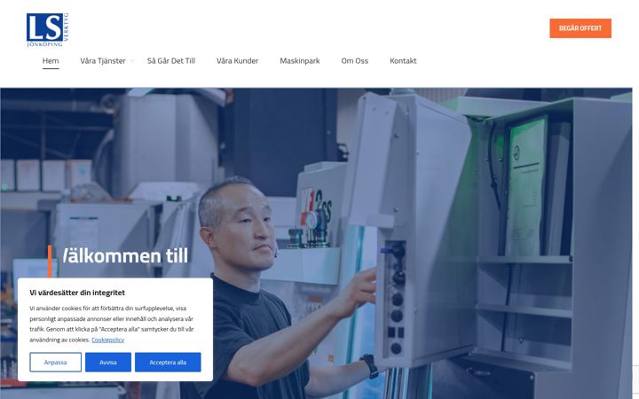 Screenshot of lsverktyg.se