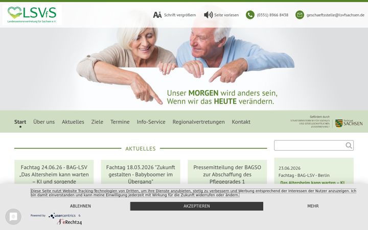 Screenshot of lsvfsachsen.de