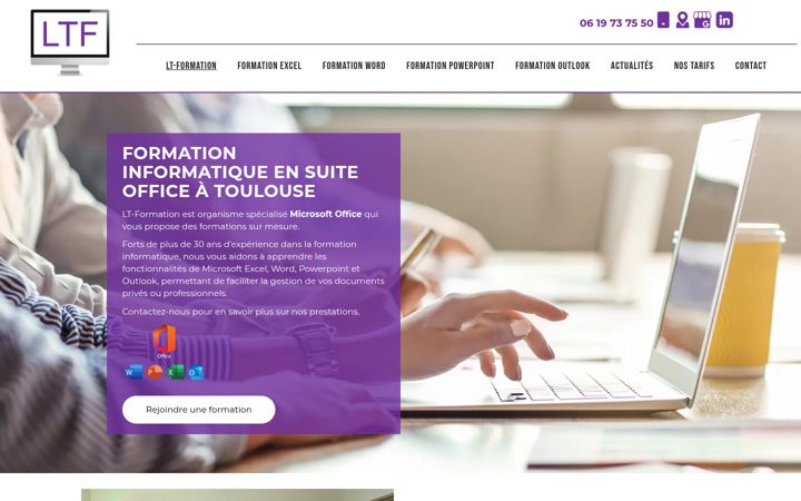 Screenshot of lt-formation.com