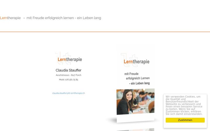 Screenshot of lt-lerntherapie.ch