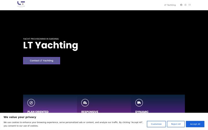 Screenshot of lt-yachting.com