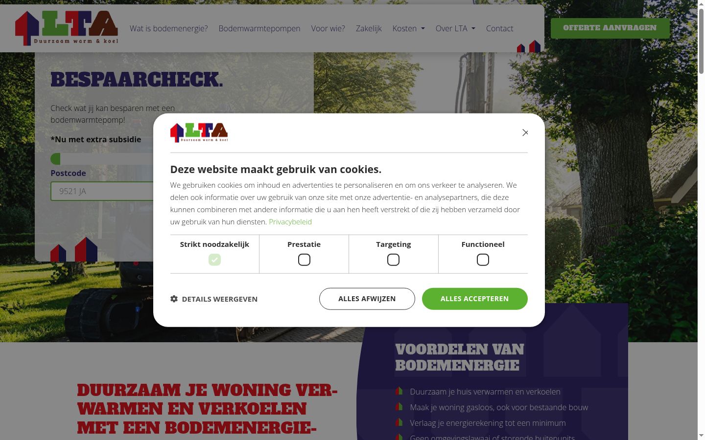 Sutikimo reklamjuostės, rodytos prieš bet kokią sąveiką, ekrano kopija
