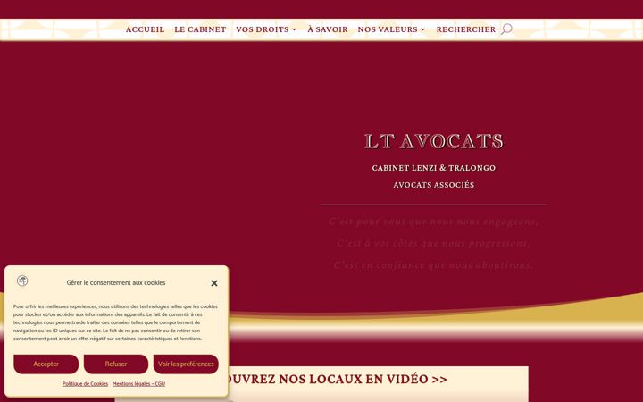 Screenshot of ltavocats-sud.fr