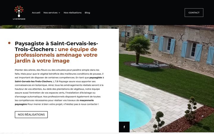Screenshot of ltbpaysage.fr