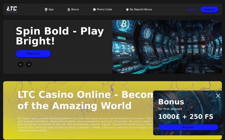 Zrzut ekranu ltccasino.co