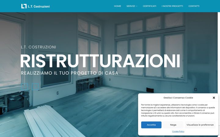 Screenshot of ltcostruzionisrl.it