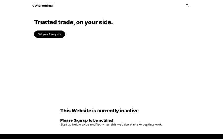 Screenshot of ltdgwelectrical.com