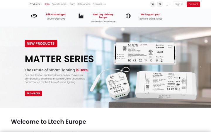 Screenshot of ltech-led.eu