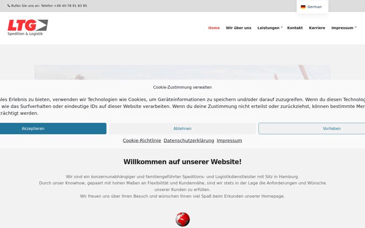 Screenshot of ltg-logistik.de