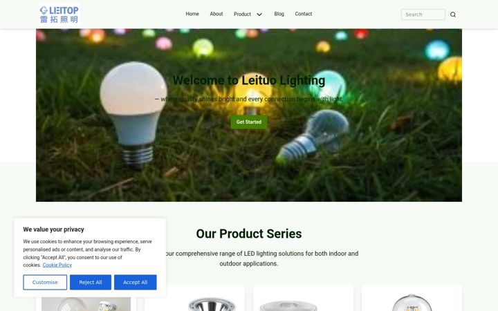 Screenshot of ltledbulb.com