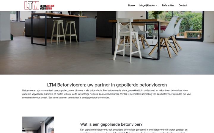 Screenshot of ltm-betonvloeren.be