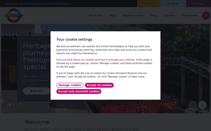 Screenshot of ltmuseum.co.uk