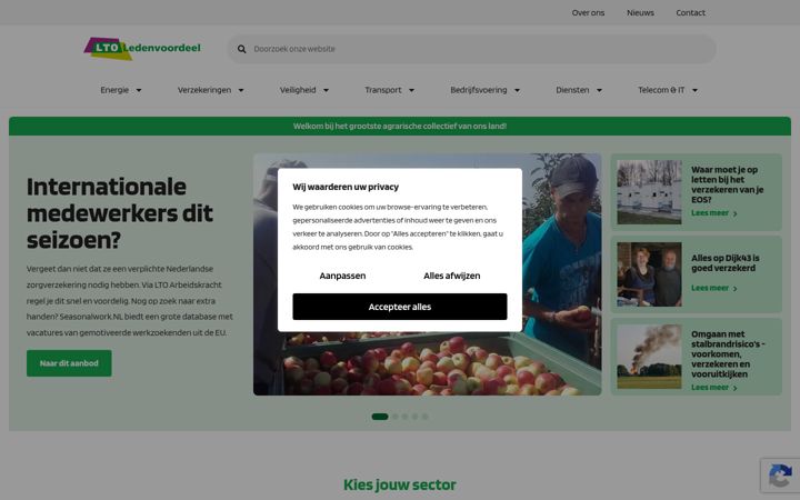 Screenshot of ltoledenvoordeel.nl