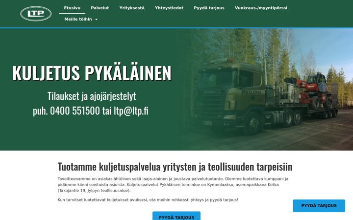 Screenshot van ltp.fi
