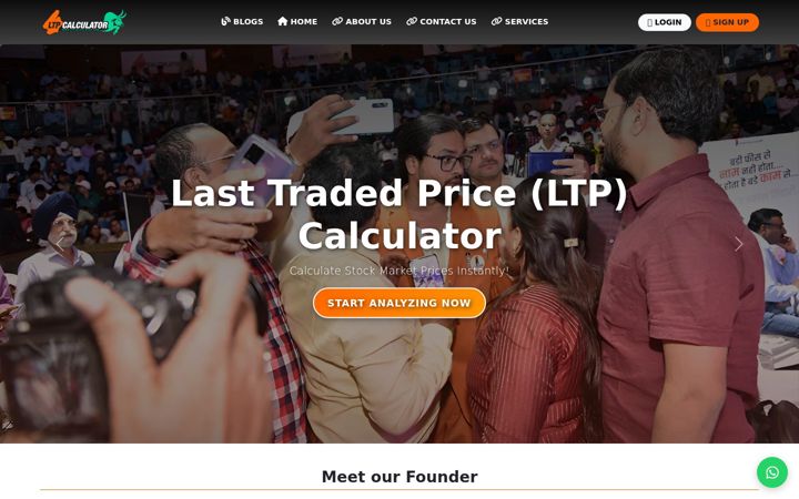 Screenshot of ltpcalculator.com