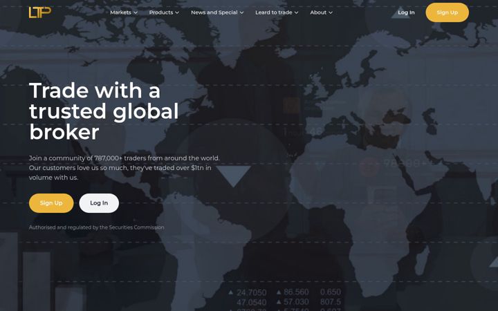 Screenshot of ltptrade.com