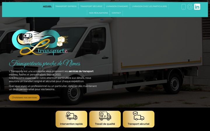 Screenshot of ltransporte.fr