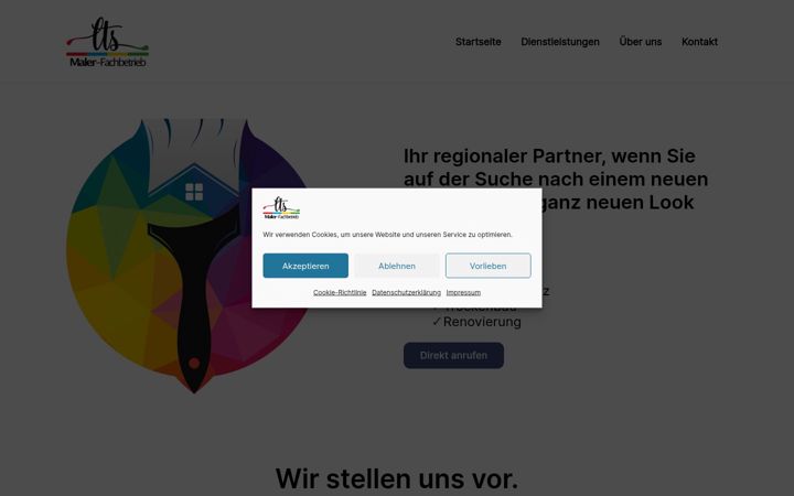 Screenshot of lts-malerbetrieb.de