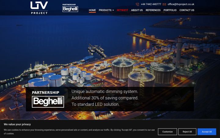 Screenshot of ltvproject.co.uk