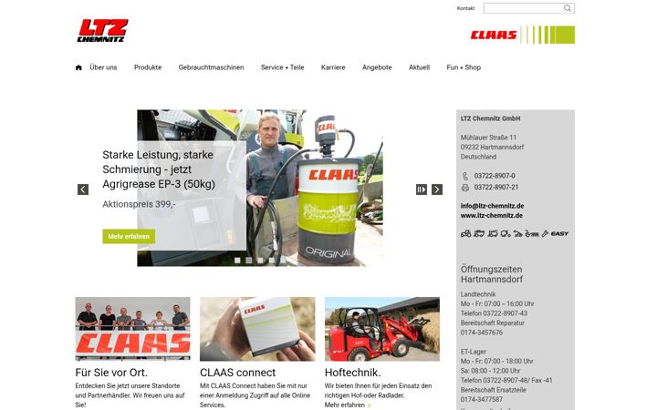 Screenshot of ltz-chemnitz.de