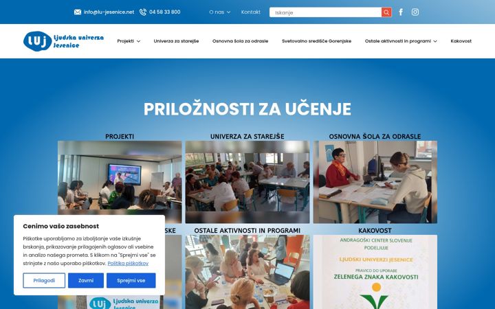 Screenshot of lu-jesenice.net