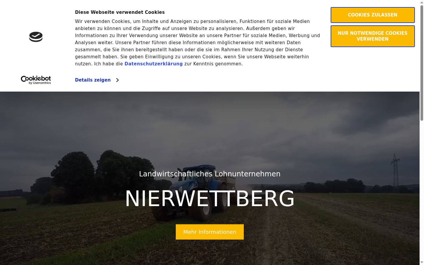 Screenshot van de toestemmingsbanner zoals getoond vóór enige interactie
