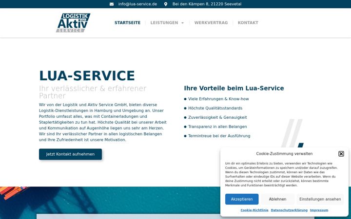 Screenshot of lua-service.de
