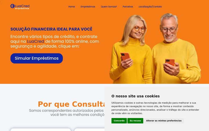 Screenshot of luacred.com.br