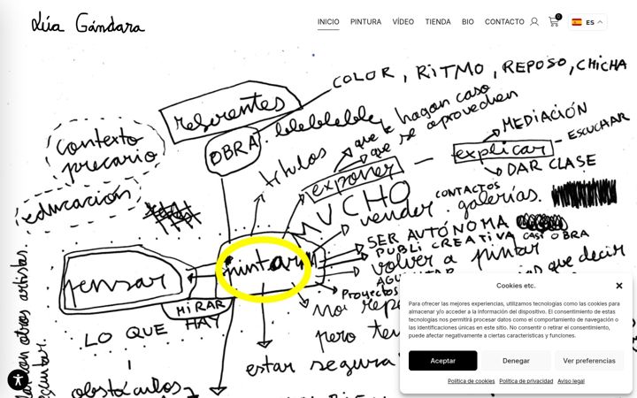 Screenshot of luagandara.net