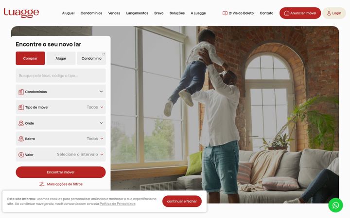 Screenshot of luagge.com.br