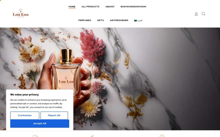 Screenshot of lualuagifts.com