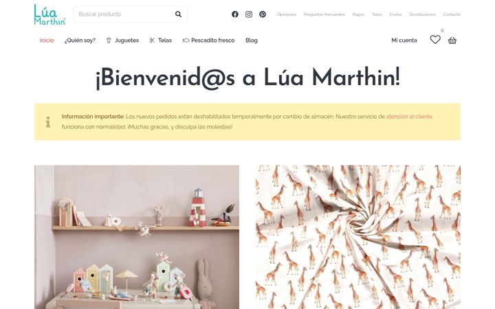 Screenshot of luamarthin.com