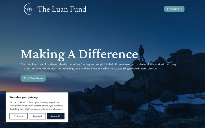 Screenshot of luanfund.org