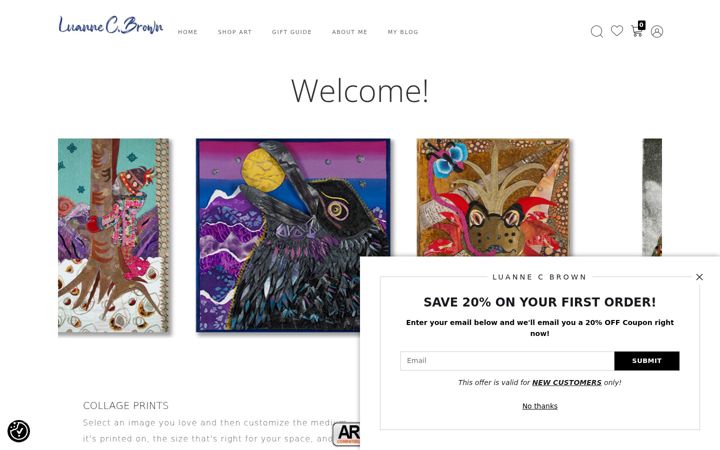 Screenshot of luannecbrown.com
