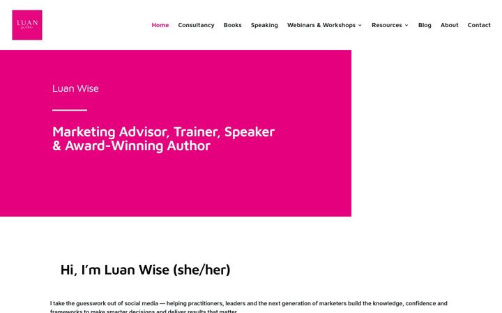 Screenshot of luanwise.co.uk