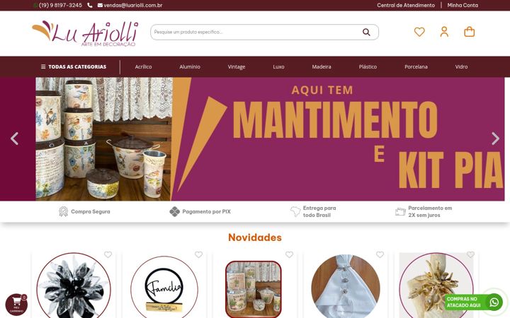 Screenshot of luariolli.com.br