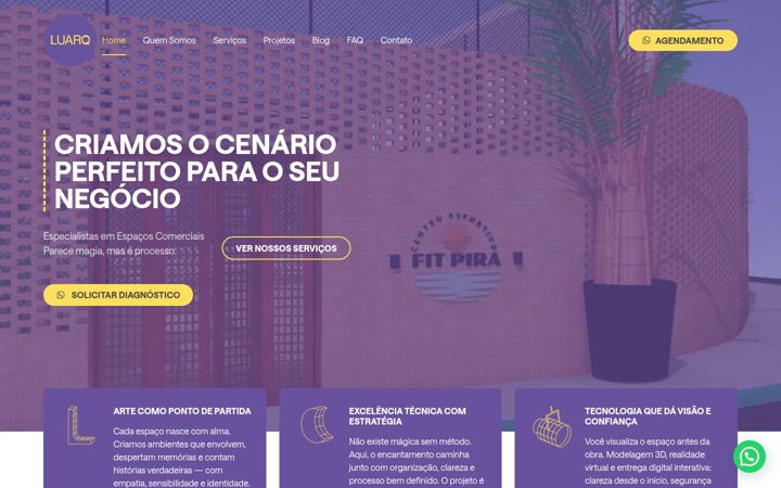 Screenshot of luarq.com.br