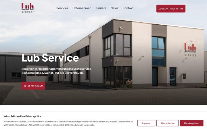 Screenshot of lub-service.de