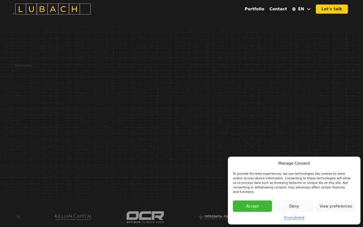 Screenshot of lubach.com