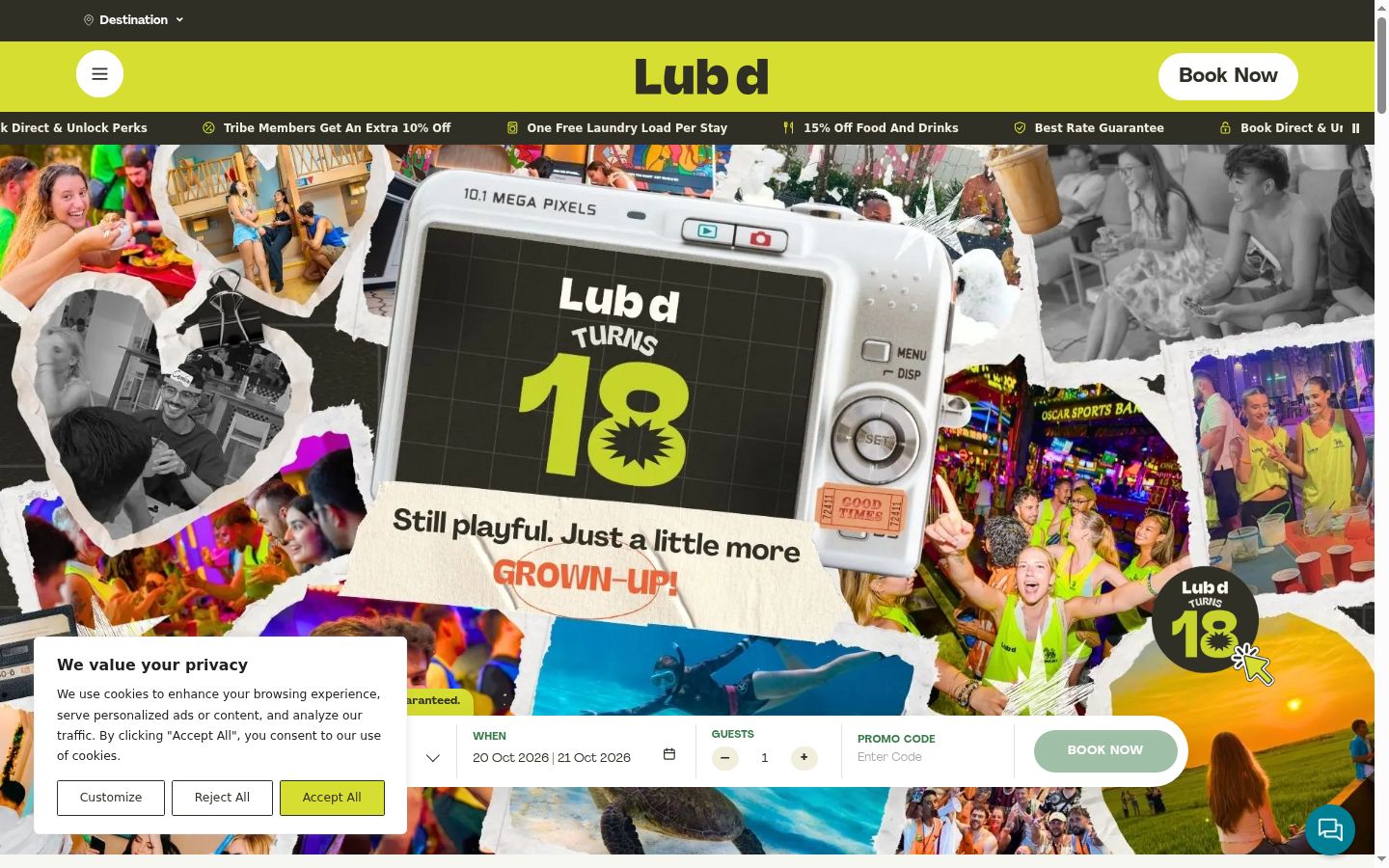 Snímka obrazovky banera súhlasu zobrazeného pred akoukoľvek interakciou