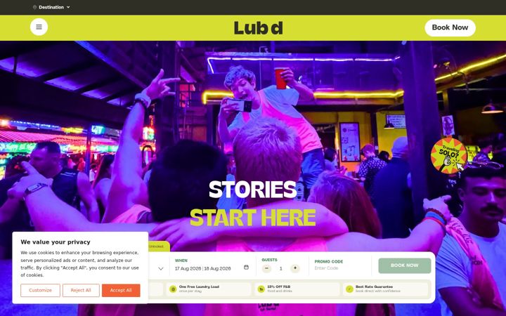 Screenshot of lubd.com